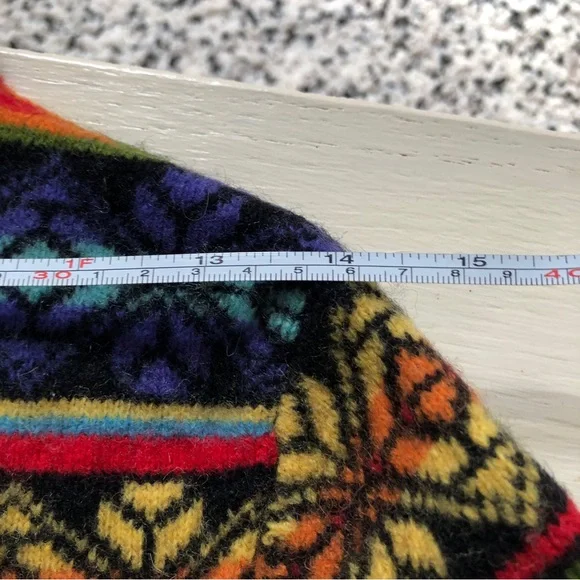 Rainbow Pattern Wool Sweater - Picture 13 of 15